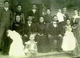 My great, great grandfather Jerome Washington Cashon Family photo in Mayfield, Kentucky, ca 1901 or 1902.