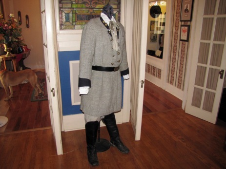 Confederate Officer’s uniform at the Lloyd Tilghman House & Civil War Museum in Paducah.