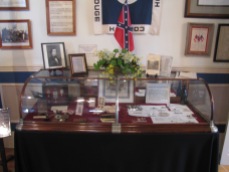 Memorabilia on display in the Lloyd Tilghman House & Civil War Museum.