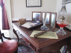 A writing desk in the Lloyd Tilghman House & Civil War Museum.